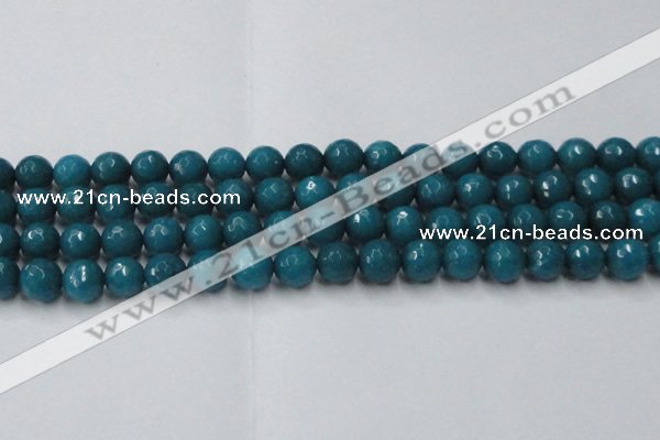 CCN2047 15 inches 12mm faceted round candy jade beads wholesale