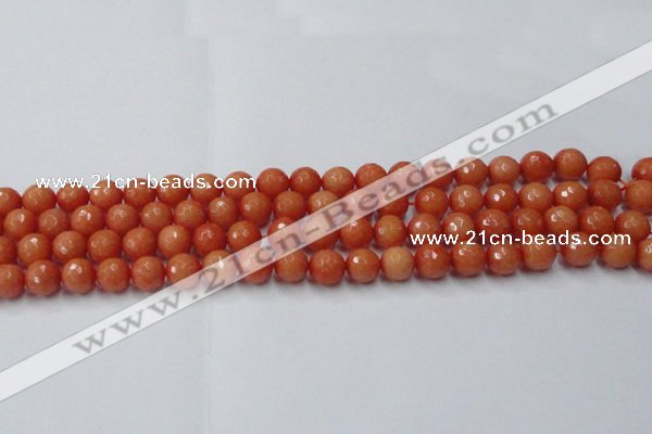 CCN2052 15 inches 8mm faceted round candy jade beads wholesale