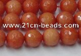 CCN2053 15 inches 10mm faceted round candy jade beads wholesale