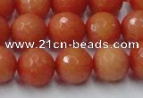 CCN2055 15 inches 14mm faceted round candy jade beads wholesale