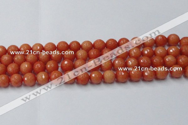 CCN2055 15 inches 14mm faceted round candy jade beads wholesale