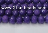 CCN2057 15 inches 4mm faceted round candy jade beads wholesale