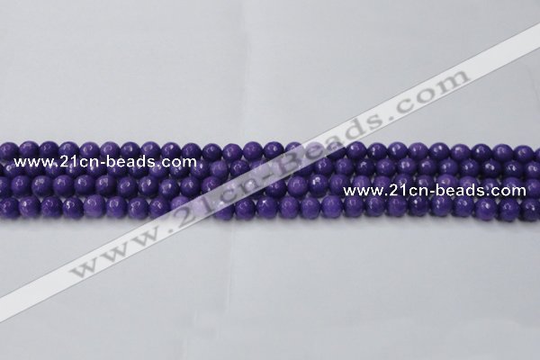 CCN2057 15 inches 4mm faceted round candy jade beads wholesale