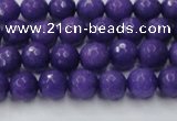 CCN2058 15 inches 6mm faceted round candy jade beads wholesale