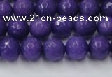 CCN2060 15 inches 10mm faceted round candy jade beads wholesale