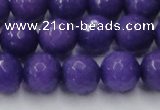 CCN2062 15 inches 14mm faceted round candy jade beads wholesale