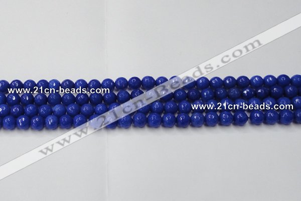 CCN2065 15 inches 6mm faceted round candy jade beads wholesale