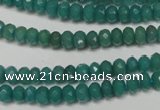 CCN2100 15.5 inches 4*6mm faceted rondelle candy jade beads