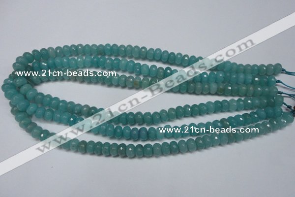 CCN2101 15.5 inches 5*8mm faceted rondelle candy jade beads