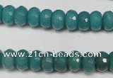 CCN2102 15.5 inches 6*10mm faceted rondelle candy jade beads