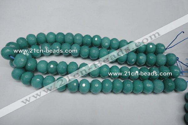 CCN2105 15.5 inches 12*16mm faceted rondelle candy jade beads