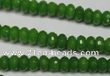 CCN2106 15.5 inches 4*6mm faceted rondelle candy jade beads