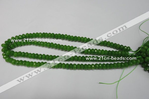 CCN2107 15.5 inches 5*8mm faceted rondelle candy jade beads