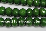 CCN2108 15.5 inches 6*10mm faceted rondelle candy jade beads