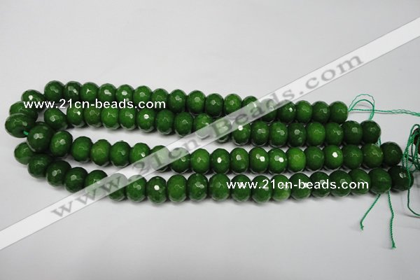 CCN2109 15.5 inches 8*12mm faceted rondelle candy jade beads