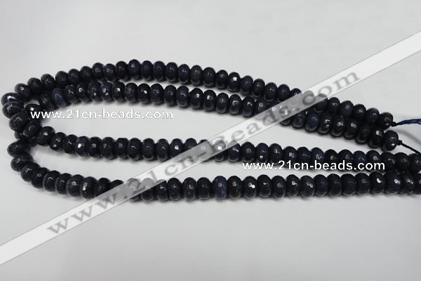 CCN2114 15.5 inches 6*10mm faceted rondelle candy jade beads