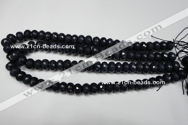 CCN2115 15.5 inches 8*12mm faceted rondelle candy jade beads