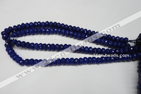 CCN2120 15.5 inches 6*10mm faceted rondelle candy jade beads