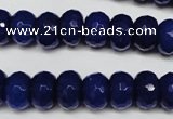 CCN2121 15.5 inches 8*12mm faceted rondelle candy jade beads