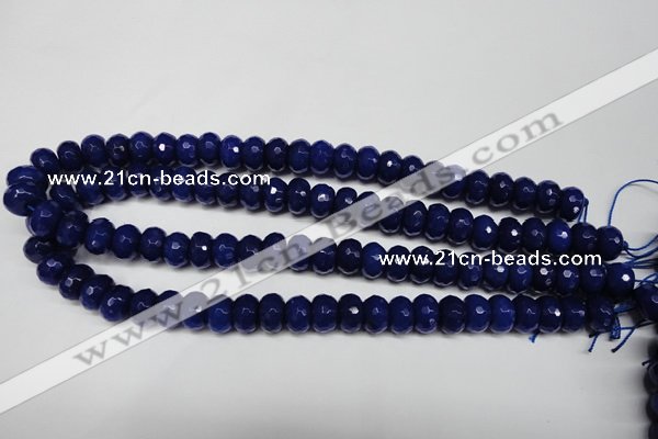 CCN2121 15.5 inches 8*12mm faceted rondelle candy jade beads