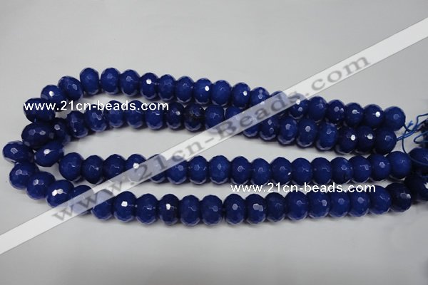 CCN2122 15.5 inches 10*14mm faceted rondelle candy jade beads