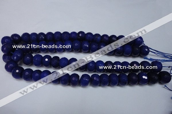 CCN2123 15.5 inches 12*16mm faceted rondelle candy jade beads