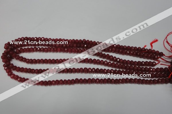 CCN2125 15.5 inches 4*6mm faceted rondelle candy jade beads