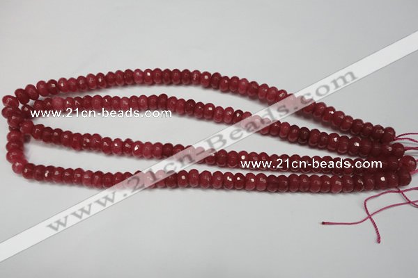 CCN2126 15.5 inches 5*8mm faceted rondelle candy jade beads