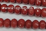 CCN2128 15.5 inches 8*12mm faceted rondelle candy jade beads