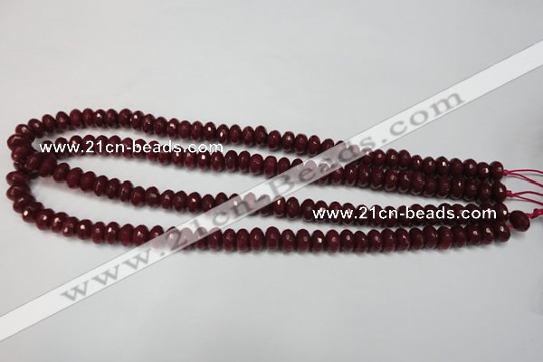 CCN2133 15.5 inches 5*8mm faceted rondelle candy jade beads