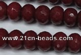 CCN2136 15.5 inches 10*14mm faceted rondelle candy jade beads