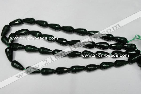 CCN2146 15.5 inches 10*20mm faceted teardrop candy jade beads