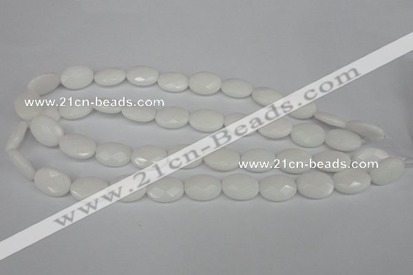 CCN2200 15.5 inches 13*18mm faceted oval candy jade beads