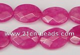 CCN2202 15.5 inches 13*18mm faceted oval candy jade beads