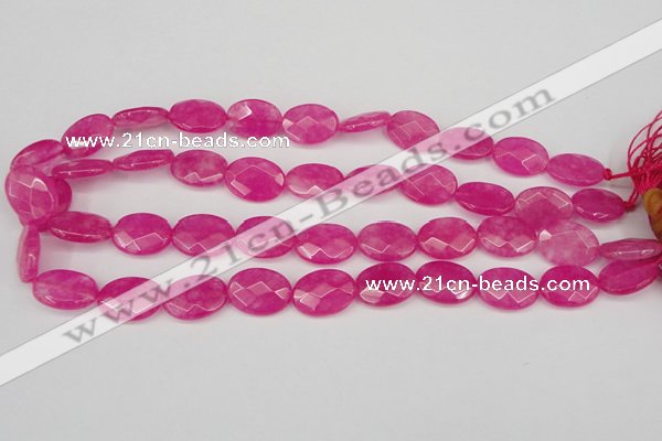 CCN2202 15.5 inches 13*18mm faceted oval candy jade beads