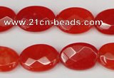 CCN2204 15.5 inches 13*18mm faceted oval candy jade beads