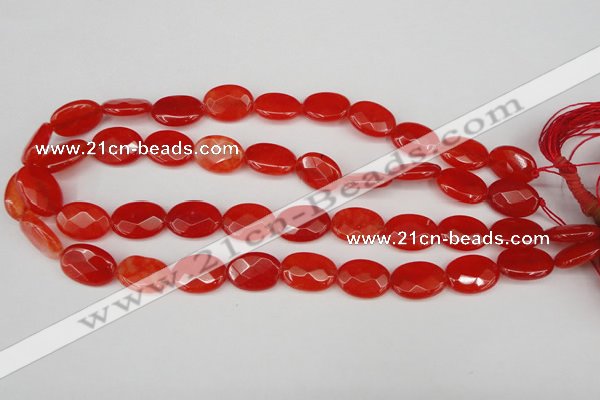 CCN2204 15.5 inches 13*18mm faceted oval candy jade beads