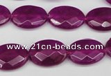 CCN2205 15.5 inches 13*18mm faceted oval candy jade beads