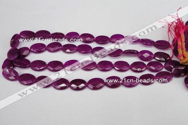 CCN2205 15.5 inches 13*18mm faceted oval candy jade beads