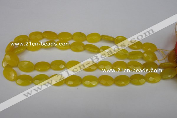 CCN2208 15.5 inches 13*18mm faceted oval candy jade beads