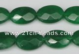 CCN2210 15.5 inches 13*18mm faceted oval candy jade beads