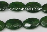 CCN2211 15.5 inches 13*18mm faceted oval candy jade beads