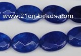 CCN2213 15.5 inches 13*18mm faceted oval candy jade beads