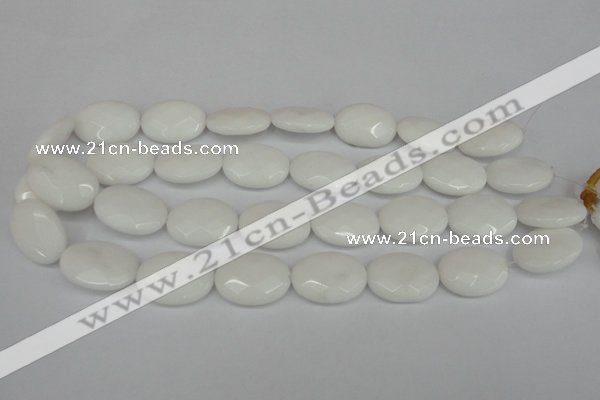 CCN2220 15.5 inches 18*25mm faceted oval candy jade beads