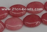 CCN2224 15.5 inches 15*20mm oval candy jade beads wholesale