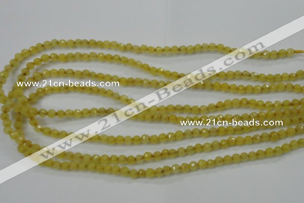 CCN2253 15.5 inches 4mm faceted round candy jade beads wholesale