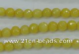 CCN2254 15.5 inches 6mm faceted round candy jade beads wholesale