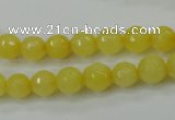 CCN2255 15.5 inches 8mm faceted round candy jade beads wholesale