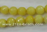 CCN2256 15.5 inches 10mm faceted round candy jade beads wholesale