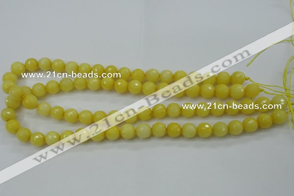 CCN2256 15.5 inches 10mm faceted round candy jade beads wholesale